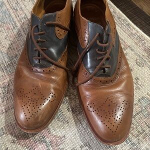 Classic Brown and navy Ben Sherman plectrum shoe
